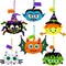 24 Set Halloween DIY Foam Pumpkin Craft Kits for Kids – Spider, Bat, Witch, Cat & Vampire Character Decorations – Halloween Arts & Crafts Classroom Activity, Party Favor & Fall Craft Project Set